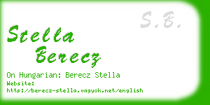stella berecz business card